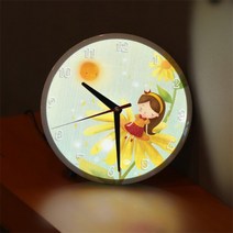 [바보사랑] LED시계액자25R_소녀의꿈속여행B[꾸밈], 타입:타입1해바라기침대햇살이불