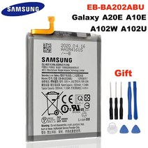 핸드폰 배터리 교체 원래 교체 삼성 배터리 eb-ba202abu 갤럭시 a20e a10e a102w a102u a202f 정품 전화 배터리 3000mah, 없음