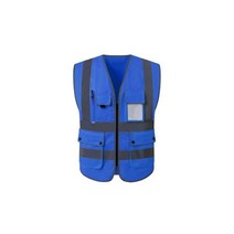 승마조끼 S-4XL 반사 안전 조끼 높은 가시성 야간 라이딩 러닝 야외 스포츠 액세서리, L가슴120cm, 로열 블루