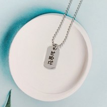 은가비펫 써지컬스틸 군번 체인T 미아방지 목걸이 어린이공급자 적합성확인, 1개, 전체 써지컬스틸 군번 체인T_40cm