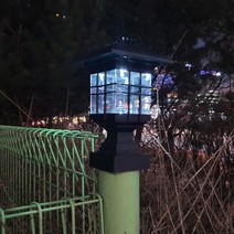 태양광 LED 80 캡 휀스등 데크등 정원 문주등 난간등, 02)태양광캡휀스등, 옐로우