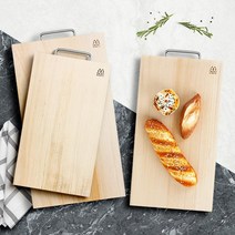 요리플레이팅 주방용 손잡이 우드도마 친환경조리도구, 상품선택, 햄락미송양면도마 중