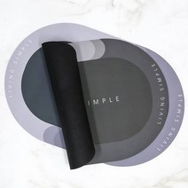 소프트 규조토 발매트 빨아쓰는 규조토 발매트 세척 말랑 욕실발매트 3세대 5세대 주방발매트 롤링 원형 반원발매트, 블루 60x40cm