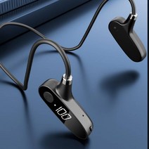 H18 골전도 블루투스 이어폰 IPX7생활방수 LED전량표시 블루투스5.2 노이즈캔슬링 180mAh, 블랙단품