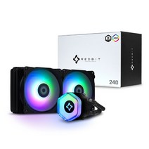 이엠텍 레드빗 240 ARGB (블랙), LS-240-ARGB