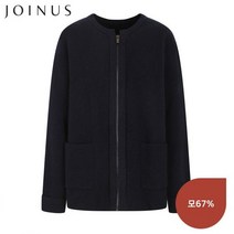 조이너스 라운드 카라 집업 숏 가디건-JW21SC9304163A