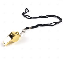 고급 골드 스텐 호루라기 휘슬 호신 심판용, 단품