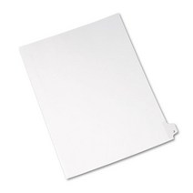 Avery 01426 Avery-Style Legal Exhibit Side Tab Dividers 1-Tab Title Z LTR White 25/PK null, 1, 25/PK, White, LTR, Title Z, 1