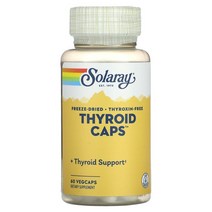 [Solaray] 솔라레이 프리ze Dried Thyroid 캡스 캡슐 60 베지캡슐