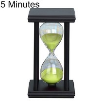 모래시계 모래멍 오일 3분 5분 샌드아트 sand clock51530min 나무 모래 시계 모래 시계 주방 학교 모래 시계 타이머 홈 장식 모래 시계 장식 성격 생일 선물, 블랙 그린, 30 분