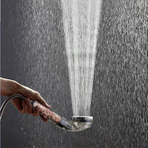 샤워기헤드만 미세분사 강력한수압 0.3mm분사 미네랄볼 3단모드, 1개