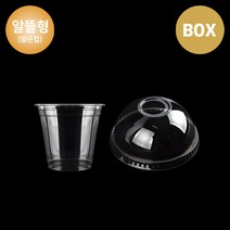 [알뜰형SET] 92파이 9온스 투명컵 돔리드 세트 1000개입 박스, 1000개