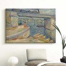 더 아트 컴퍼니 빈센트 반 고흐 명화그림 인테리어 캔버스액자 80종 1-40, 31. VG-아스니에르의 센 강을 가로지르는 다리