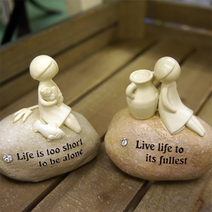 돌에 앉은 천사 세트