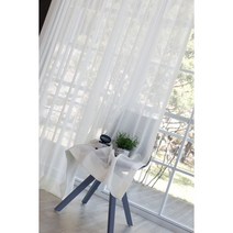 커튼 맞춤제작 린넨스타일 나비주름 속커튼 1장 30x270cm까지 무료연장 (271cm이상 견적요청)