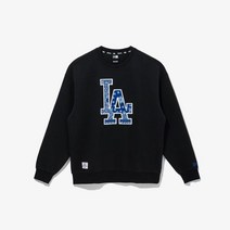 뉴에라 MLB 빅 페이즐리 LA 다저스 맨투맨 블랙 13546483