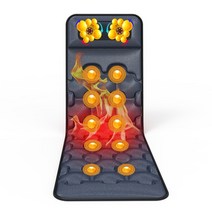 안마매트마사지매트 전기 마사지 매트 건강 관리 롱장 전신 쿠션 목 허리 다리 통증 완화 진동 의자 발열, [01] 110V, [02] EU 플매트 카펫 러그, [01] Massage Mat