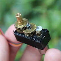 DC 3V-6V 마이크로 미니 M10 모터 박스 12g 금속 스티어링 기어 360 학위 도구 부품