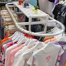 웨딩드레스 신발진열대 선반형 옷가게진열대 계단식 실용적인디자인 실버 진열장 피규어장식장 넓은 전시대, 공식 표준배치, 금색신축쌍봉 1.5m