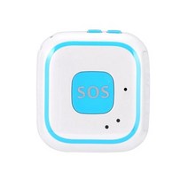 강아지위치추적기 미아방지위치추적 초소형GPS 무선 GSM GPRS GPS 노인 수석 SOS 버튼 비상 경보 V28 가을 지오 펜스 실시간 추적 양방향 대화, 파란