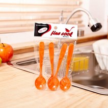 [미미주방]파인쿡 멜라민 스푼 4p (색상랜덤) 숟가락 세트상품