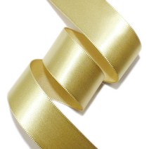 리본벨리 공단리본 넓이 25mm 40mm 50mm 길이 50y(45m), 금색