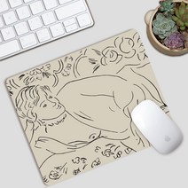 헨리 Matisse 고무 정밀 작은 마우스 패드 노트북 휴대용 비 슬립 테이블 패드 작은 마우스 패드, 헨리 마티스 20_300X400mm