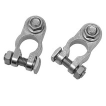 자동차 배터리 클램프 단자 클립 커넥터 연결 터미널 보트 밴 차량용 밧데리 접지 2PCS, 2개