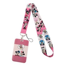 무선 게이밍 버티컬 손목 편한 마우스 yq181 disney mickey minnie mouse lanyard phone rope for key id 배지 홀더 넥 스트랩, 3