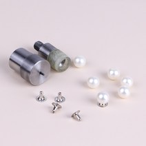 가죽 핸드프레스 각인기 가죽공예 도장 다이어리 핸드 프레스 금형 DIY 가죽 공예 진주 리벳 스터드 다이, 04 14 mm Pearl mold