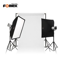 포멕스 FOMEX E400 SS-B 세트/인물용 배경조명세트, 배경폴 배경세트(135cm)