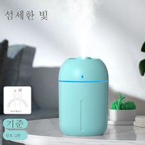 DFMEI 뉴 쿠키 가습기 USB 에어가습 디퓨저 테이블에 커다란 스프레이 차량용 청정기, 물방울 가습기(민트) 업그레이드 모델