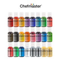셰프(쉐프)마스터 색소 25g/30컬러, 셰프마스터 튤립레드 20g