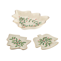 Lenox Holiday 레녹스 홀리데이 크리스마스 트리 플레이트 다이닝접시, A 디너 플레이트(23cm)