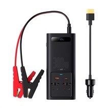 차랑용 인버터 캠핑용 Baseus 차량용 인버터 300W 12V DC-220V AC USB C타입 충전기 자동차 소켓 순수 사인, 01 220V EU CN Socket