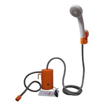 휴대용 이동식 샤워기 온수 캠핑샤워기 충전식 낚시 3 카라반 전동, 블랙