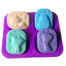 꼬마달별 4구 실리콘몰드