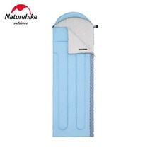 Naturehike Nuoke 절묘한 후드 봉투 슬리핑 백 성인 야외 텐트 캠핑 싱글 울트라 라이트 휴대용, 하나, 문토양Gray-L250(1.5Kg)