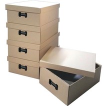 5겹 중대형 종이수납함 리빙박스 380X510X182mm 5개 _ 20230125EA, 쿠팡 본상품선택, 쿠팡 본상품선택