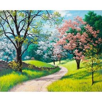 SDOYUNO 60x75cm 숫자로 오일 페인트 풍경 DIY 페인트 캔버스에 숫자로 그림 홈 장식 벽 예술, 99058