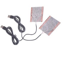 1pc 탄소 섬유 난방 패드 손 따뜻하게 usb 난방 필름 전기 겨울 적외선 발열 열 매트 탄소 섬유 전기 가열 신발 안창 피트 따뜻한 양말 패드, 2개 8x10cm 5v