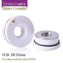 Startnow 파이버 레이저 세라믹 Precitec Raytools WSX 커팅 조각 기계 헤드 노즐 홀더 부품 KT B2 CON 28mm 32mm, B-32mm, 1 PC