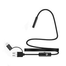 배관내시경 카메라 하수구내시경 3.5m 5m 10m 와이어 미니 내시경 카메라안드로이드 c형USB 용 5.5mm 렌즈, 04 1m