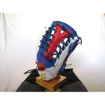 아스터 외야 글러브 AO-7724/AOJ-7724 13.25인치 요시노부웹 화이트/블루/레드 국대배색 우투/좌투, 좌투, 기본길각