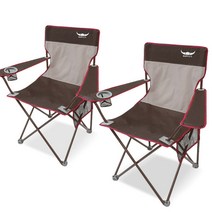 버팔로 캠핑의자 뉴 캠핑체어세트(2P)낚시의자 야외용, 그레이, 2p