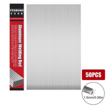 저온 알루미늄 용접봉 스텐용접봉 50PCS 용접봉 저온 쉬운 용융 알루미늄 바 1.6/2mm로드 솔더 납땜 필요, 01 1.6mm_02 20PCS