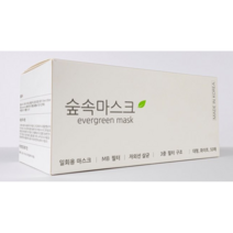 숲속마스크 국내산 일회용 덴탈 마스크 50매 대형 화이트 3중필터 앞뒤구분 쉬운 마스크 멜트블로운 필터