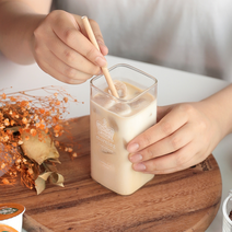 내열유리 아이스 커피 잔 하이볼 밀크 글라스 400ml, C 5-9달라하스트400ml