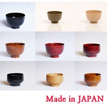 일본산 샤부로쿠 나무그릇 (10.9×7.3) 국그릇 밥공기, 샤부로쿠 컬러풀 베이지