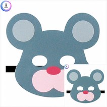 동물가면띠 쥐 동물가면 얼굴가면